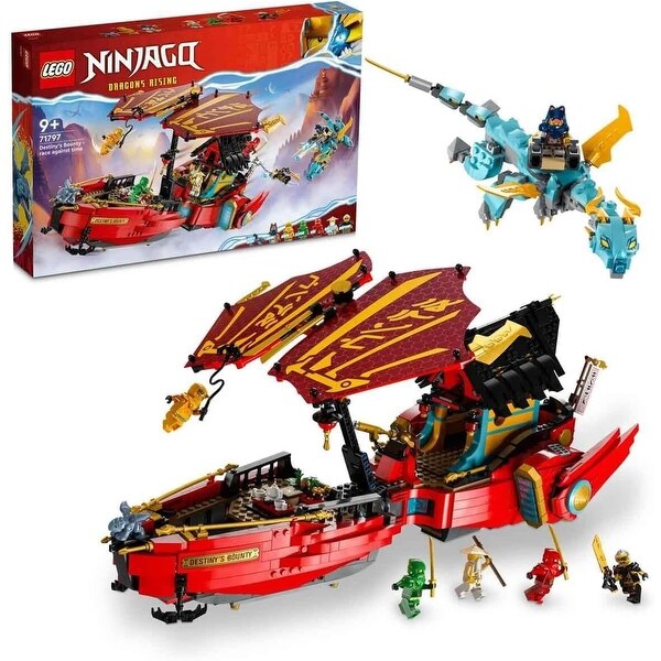 Ninjago Dragons Rising 1739 Building Toy Pieces Set, 6 Minifigures